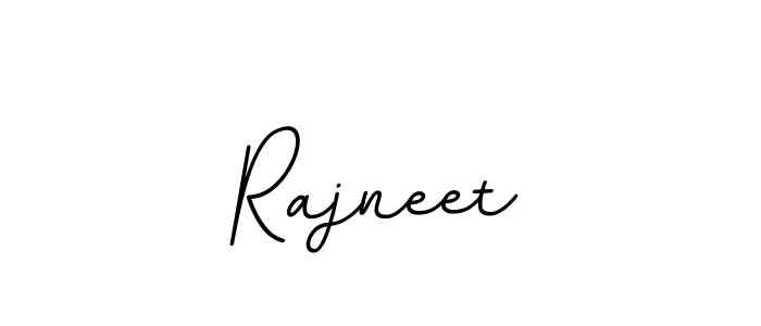 Use a signature maker to create a handwritten signature online. With this signature software, you can design (BallpointsItalic-DORy9) your own signature for name Rajneet. Rajneet signature style 11 images and pictures png