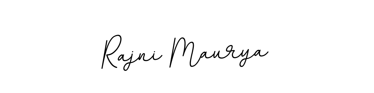 How to make Rajni Maurya name signature. Use BallpointsItalic-DORy9 style for creating short signs online. This is the latest handwritten sign. Rajni Maurya signature style 11 images and pictures png