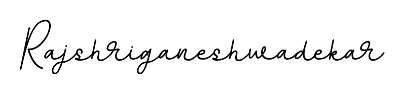 Get an exclusive digital autograph for Rajshriganeshwadekar. The BallpointsItalic-DORy9 typeface captures the charm of real penmanship on paper. Rajshriganeshwadekar signature style 11 images and pictures png