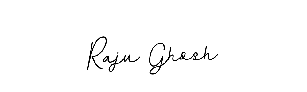 How to make Raju Ghosh name signature. Use BallpointsItalic-DORy9 style for creating short signs online. This is the latest handwritten sign. Raju Ghosh signature style 11 images and pictures png