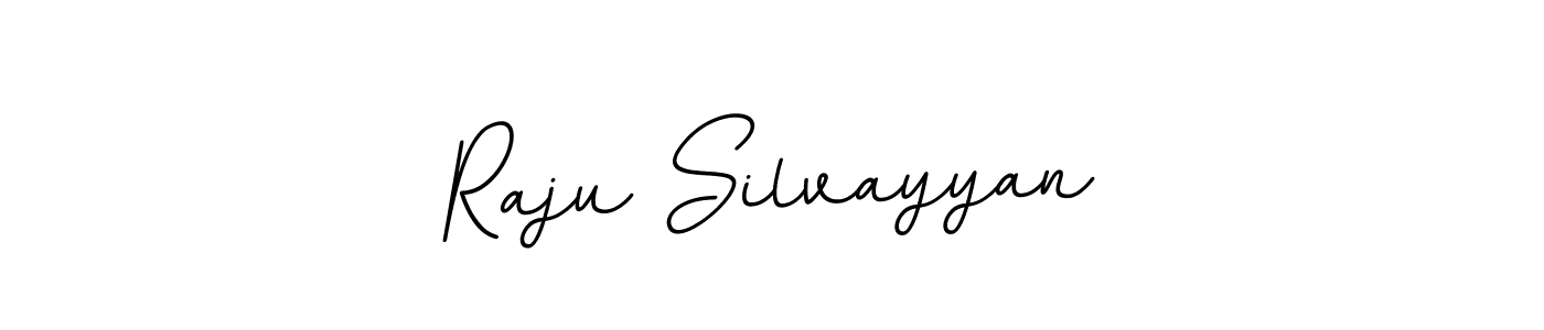 Make a beautiful signature design for name Raju Silvayyan. With this signature (BallpointsItalic-DORy9) style, you can create a handwritten signature for free. Raju Silvayyan signature style 11 images and pictures png