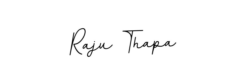 Design your own signature with our free online signature maker. With this signature software, you can create a handwritten (BallpointsItalic-DORy9) signature for name Raju Thapa. Raju Thapa signature style 11 images and pictures png