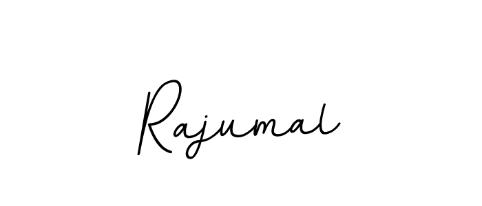 Use a signature maker to create a handwritten signature online. With this signature software, you can design (BallpointsItalic-DORy9) your own signature for name Rajumal. Rajumal signature style 11 images and pictures png
