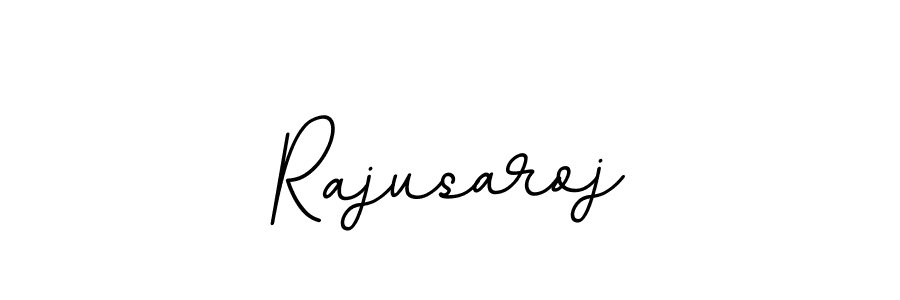 The best way (BallpointsItalic-DORy9) to make a short signature is to pick only two or three words in your name. The name Rajusaroj include a total of six letters. For converting this name. Rajusaroj signature style 11 images and pictures png