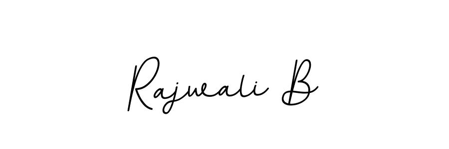 Create a beautiful signature design for name Rajwali B. With this signature (BallpointsItalic-DORy9) fonts, you can make a handwritten signature for free. Rajwali B signature style 11 images and pictures png