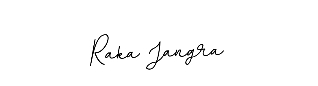Make a beautiful signature design for name Raka Jangra. With this signature (BallpointsItalic-DORy9) style, you can create a handwritten signature for free. Raka Jangra signature style 11 images and pictures png