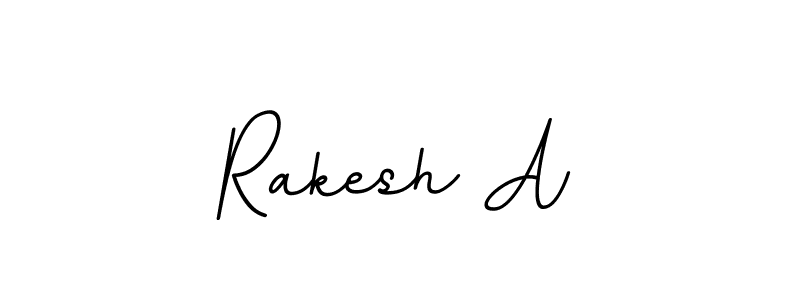 Make a beautiful signature design for name Rakesh A. With this signature (BallpointsItalic-DORy9) style, you can create a handwritten signature for free. Rakesh A signature style 11 images and pictures png