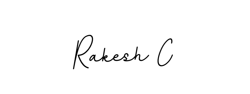 Make a beautiful signature design for name Rakesh C. With this signature (BallpointsItalic-DORy9) style, you can create a handwritten signature for free. Rakesh C signature style 11 images and pictures png