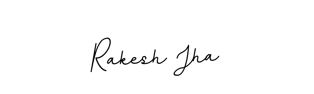 How to make Rakesh Jha name signature. Use BallpointsItalic-DORy9 style for creating short signs online. This is the latest handwritten sign. Rakesh Jha signature style 11 images and pictures png