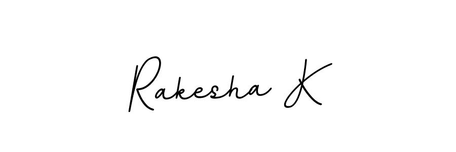 It looks lik you need a new signature style for name Rakesha K. Design unique handwritten (BallpointsItalic-DORy9) signature with our free signature maker in just a few clicks. Rakesha K signature style 11 images and pictures png