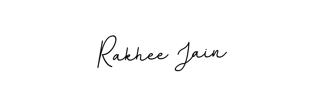Use a signature maker to create a handwritten signature online. With this signature software, you can design (BallpointsItalic-DORy9) your own signature for name Rakhee Jain. Rakhee Jain signature style 11 images and pictures png