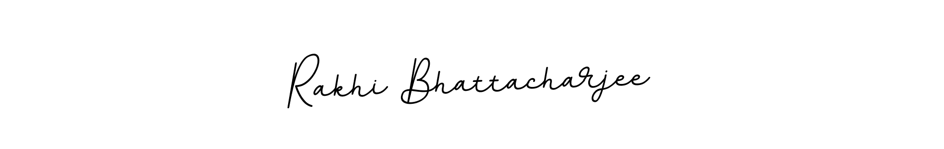 Make a beautiful signature design for name Rakhi Bhattacharjee. With this signature (BallpointsItalic-DORy9) style, you can create a handwritten signature for free. Rakhi Bhattacharjee signature style 11 images and pictures png