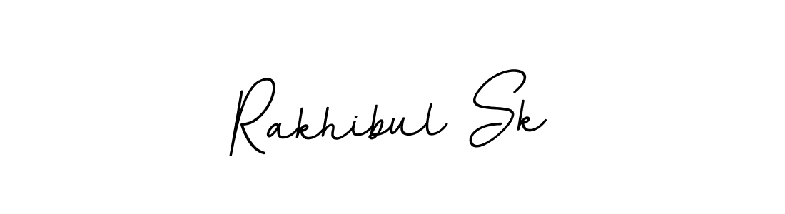 The best way (BallpointsItalic-DORy9) to make a short signature is to pick only two or three words in your name. The name Rakhibul Sk include a total of six letters. For converting this name. Rakhibul Sk signature style 11 images and pictures png