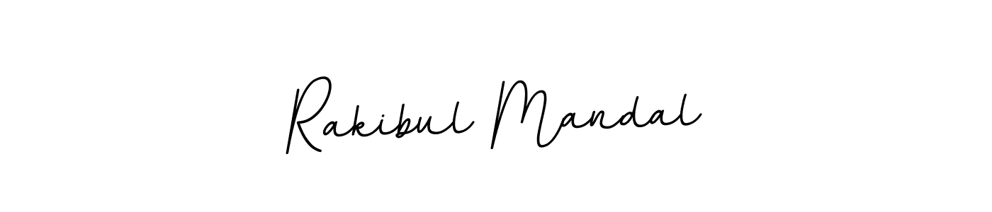 Use a signature maker to create a handwritten signature online. With this signature software, you can design (BallpointsItalic-DORy9) your own signature for name Rakibul Mandal. Rakibul Mandal signature style 11 images and pictures png