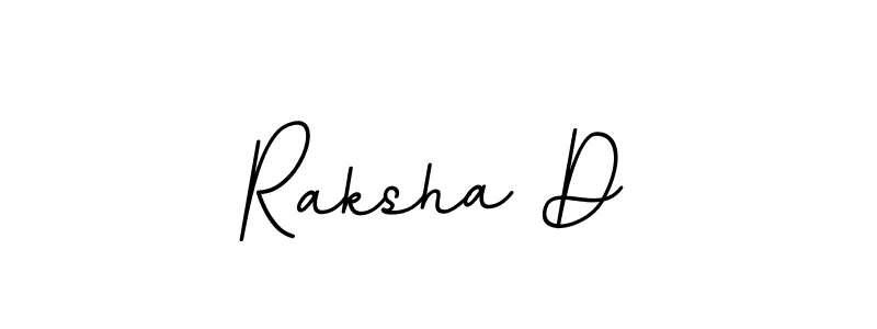 Use a signature maker to create a handwritten signature online. With this signature software, you can design (BallpointsItalic-DORy9) your own signature for name Raksha D. Raksha D signature style 11 images and pictures png