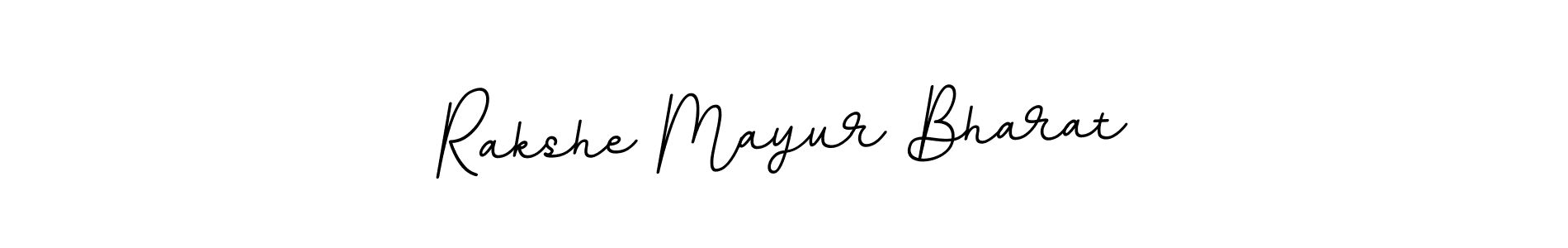 Rakshe Mayur Bharat stylish signature style. Best Handwritten Sign (BallpointsItalic-DORy9) for my name. Handwritten Signature Collection Ideas for my name Rakshe Mayur Bharat. Rakshe Mayur Bharat signature style 11 images and pictures png