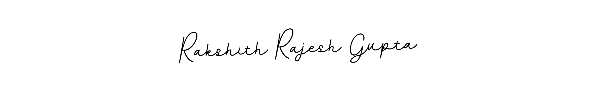 Create a beautiful signature design for name Rakshith Rajesh Gupta. With this signature (BallpointsItalic-DORy9) fonts, you can make a handwritten signature for free. Rakshith Rajesh Gupta signature style 11 images and pictures png
