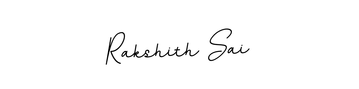 Make a beautiful signature design for name Rakshith Sai. With this signature (BallpointsItalic-DORy9) style, you can create a handwritten signature for free. Rakshith Sai signature style 11 images and pictures png