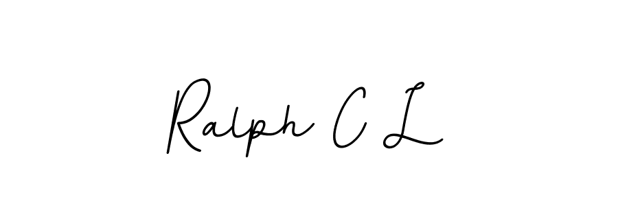 The best way (BallpointsItalic-DORy9) to make a short signature is to pick only two or three words in your name. The name Ralph C L include a total of six letters. For converting this name. Ralph C L signature style 11 images and pictures png