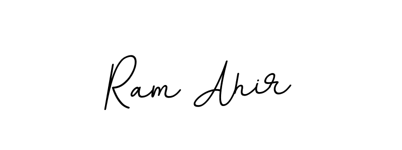 Create a beautiful signature design for name Ram Ahir. With this signature (BallpointsItalic-DORy9) fonts, you can make a handwritten signature for free. Ram Ahir signature style 11 images and pictures png