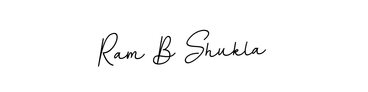 How to make Ram B Shukla name signature. Use BallpointsItalic-DORy9 style for creating short signs online. This is the latest handwritten sign. Ram B Shukla signature style 11 images and pictures png