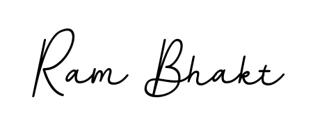 A modern signature idea for name Ram Bhakt using BallpointsItalic-DORy9 font. Clean strokes and elegant curves make it stand out instantly. Ram Bhakt signature style 11 images and pictures png