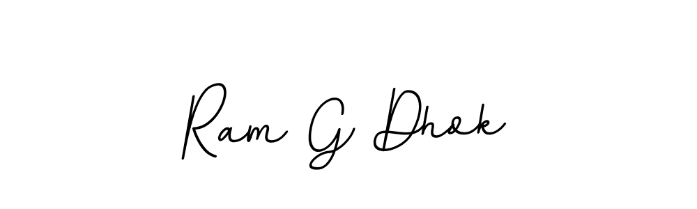 Use a signature maker to create a handwritten signature online. With this signature software, you can design (BallpointsItalic-DORy9) your own signature for name Ram G Dhok. Ram G Dhok signature style 11 images and pictures png