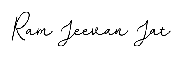 Explore multiple handwriting variations for Ram Jeevan Jat including this stunning BallpointsItalic-DORy9 design. Free to use across all platforms. Ram Jeevan Jat signature style 11 images and pictures png