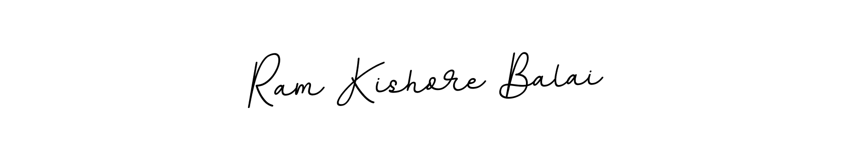 This is the best signature style for the Ram Kishore Balai name. Also you like these signature font (BallpointsItalic-DORy9). Mix name signature. Ram Kishore Balai signature style 11 images and pictures png