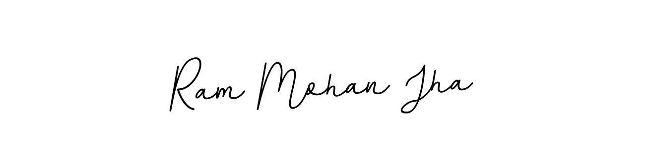 Design your own signature with our free online signature maker. With this signature software, you can create a handwritten (BallpointsItalic-DORy9) signature for name Ram Mohan Jha. Ram Mohan Jha signature style 11 images and pictures png