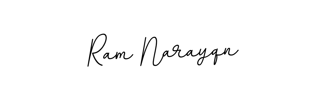 How to make Ram Narayqn name signature. Use BallpointsItalic-DORy9 style for creating short signs online. This is the latest handwritten sign. Ram Narayqn signature style 11 images and pictures png