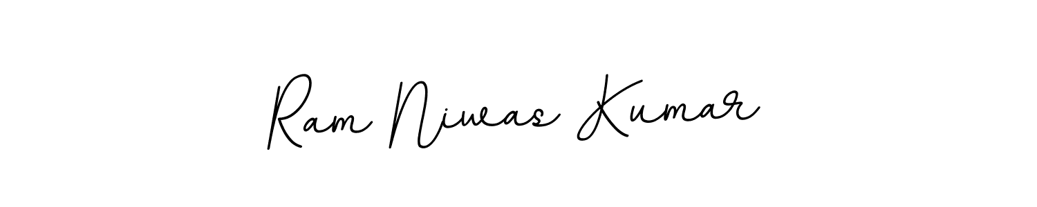 Make a beautiful signature design for name Ram Niwas Kumar. With this signature (BallpointsItalic-DORy9) style, you can create a handwritten signature for free. Ram Niwas Kumar signature style 11 images and pictures png