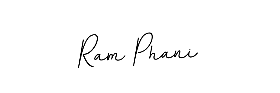 How to make Ram Phani name signature. Use BallpointsItalic-DORy9 style for creating short signs online. This is the latest handwritten sign. Ram Phani signature style 11 images and pictures png