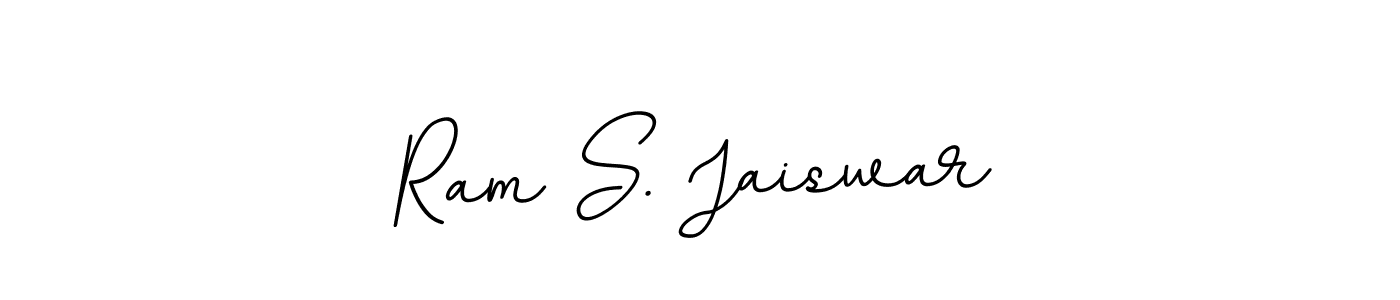Design your own signature with our free online signature maker. With this signature software, you can create a handwritten (BallpointsItalic-DORy9) signature for name Ram S. Jaiswar. Ram S. Jaiswar signature style 11 images and pictures png