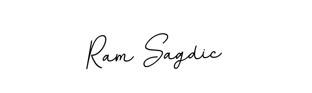 How to make Ram Sagdic name signature. Use BallpointsItalic-DORy9 style for creating short signs online. This is the latest handwritten sign. Ram Sagdic signature style 11 images and pictures png