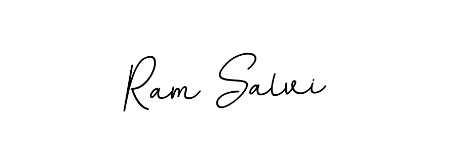 How to make Ram Salvi name signature. Use BallpointsItalic-DORy9 style for creating short signs online. This is the latest handwritten sign. Ram Salvi signature style 11 images and pictures png