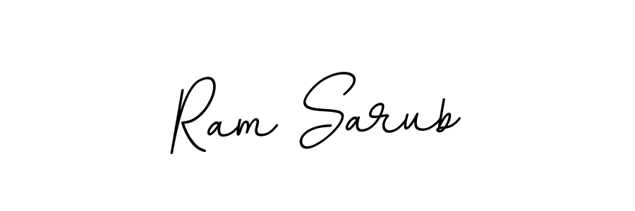 How to make Ram Sarub name signature. Use BallpointsItalic-DORy9 style for creating short signs online. This is the latest handwritten sign. Ram Sarub signature style 11 images and pictures png