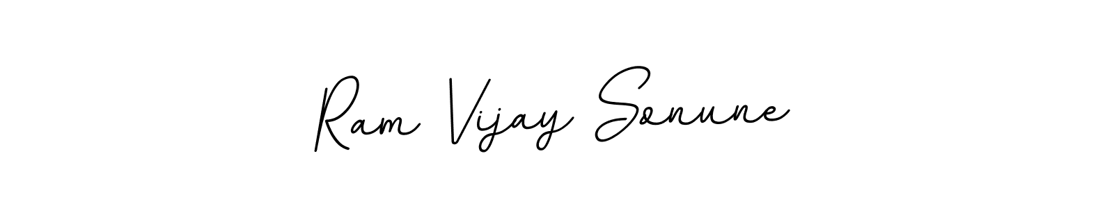 if you are searching for the best signature style for your name Ram Vijay Sonune. so please give up your signature search. here we have designed multiple signature styles  using BallpointsItalic-DORy9. Ram Vijay Sonune signature style 11 images and pictures png