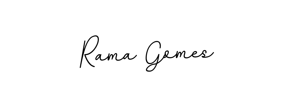 It looks lik you need a new signature style for name Rama Gomes. Design unique handwritten (BallpointsItalic-DORy9) signature with our free signature maker in just a few clicks. Rama Gomes signature style 11 images and pictures png