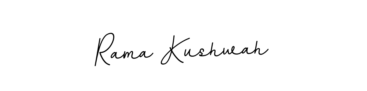Use a signature maker to create a handwritten signature online. With this signature software, you can design (BallpointsItalic-DORy9) your own signature for name Rama Kushwah. Rama Kushwah signature style 11 images and pictures png