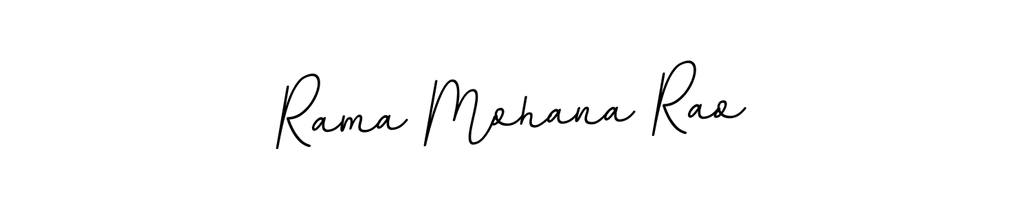 Use a signature maker to create a handwritten signature online. With this signature software, you can design (BallpointsItalic-DORy9) your own signature for name Rama Mohana Rao. Rama Mohana Rao signature style 11 images and pictures png