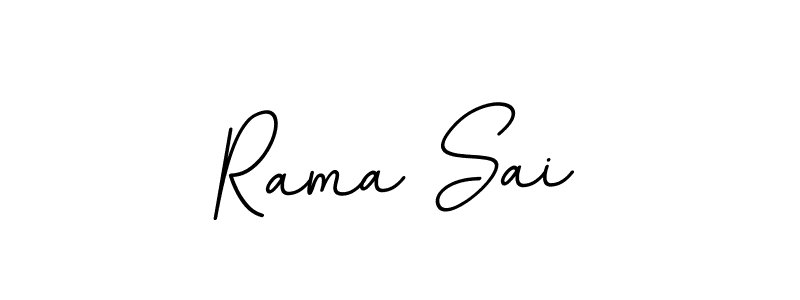 Use a signature maker to create a handwritten signature online. With this signature software, you can design (BallpointsItalic-DORy9) your own signature for name Rama Sai. Rama Sai signature style 11 images and pictures png