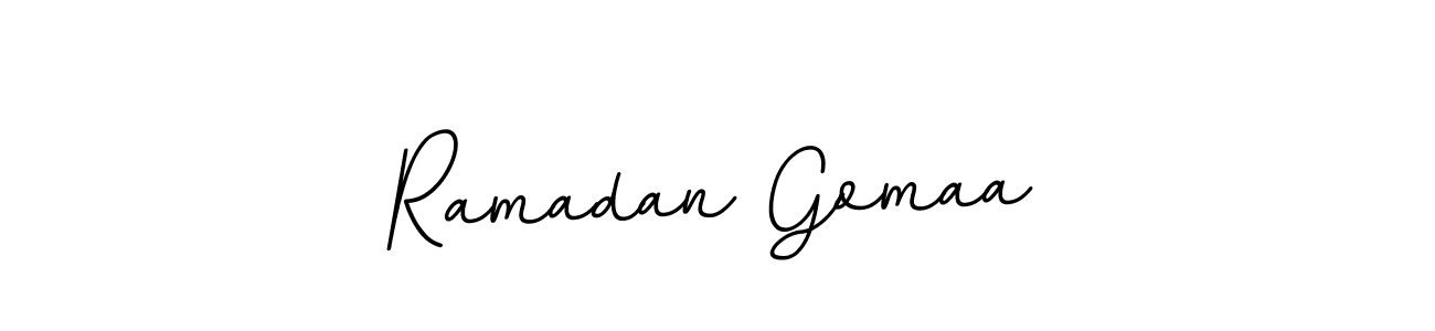 Ramadan Gomaa stylish signature style. Best Handwritten Sign (BallpointsItalic-DORy9) for my name. Handwritten Signature Collection Ideas for my name Ramadan Gomaa. Ramadan Gomaa signature style 11 images and pictures png