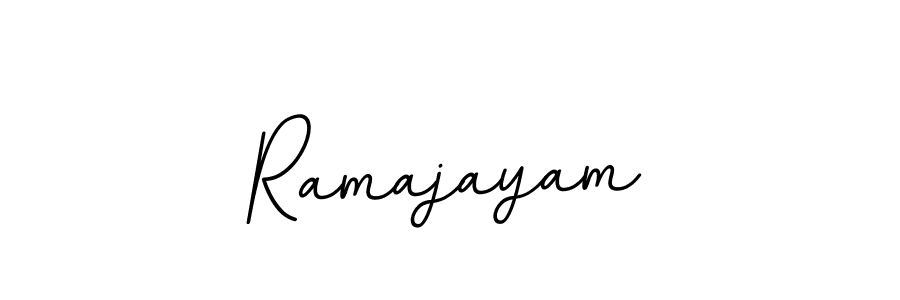 Make a beautiful signature design for name Ramajayam. With this signature (BallpointsItalic-DORy9) style, you can create a handwritten signature for free. Ramajayam signature style 11 images and pictures png