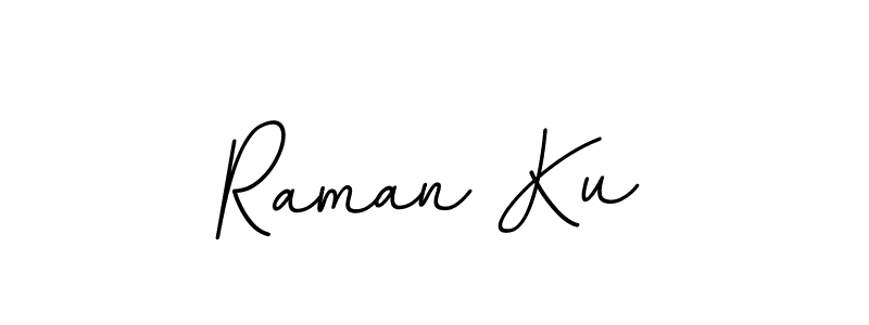 Make a beautiful signature design for name Raman Ku. With this signature (BallpointsItalic-DORy9) style, you can create a handwritten signature for free. Raman Ku signature style 11 images and pictures png