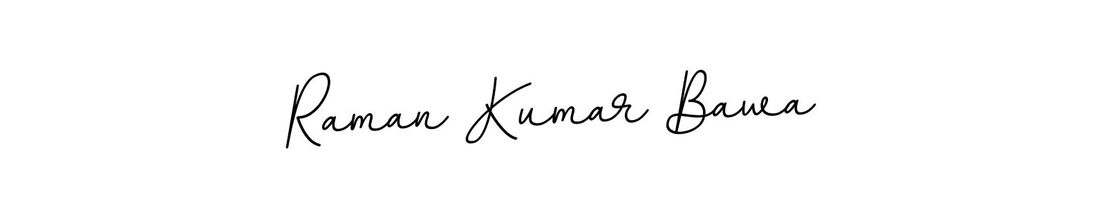 Make a beautiful signature design for name Raman Kumar Bawa. With this signature (BallpointsItalic-DORy9) style, you can create a handwritten signature for free. Raman Kumar Bawa signature style 11 images and pictures png