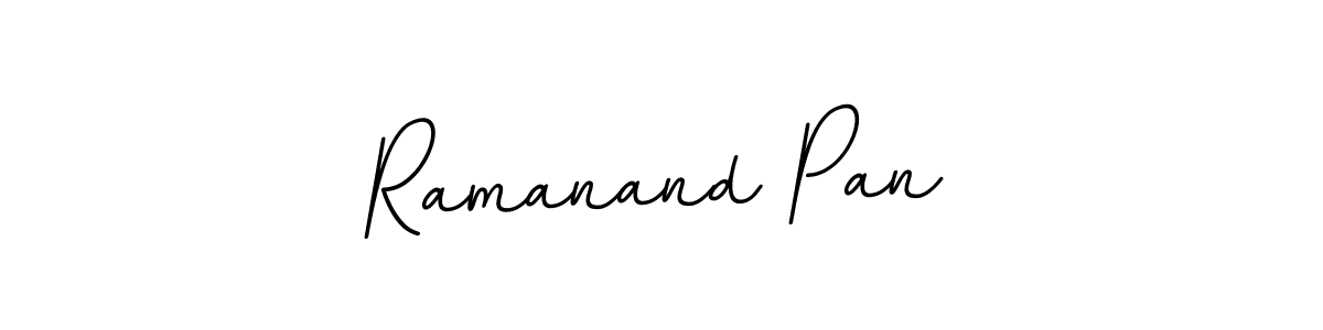 You should practise on your own different ways (BallpointsItalic-DORy9) to write your name (Ramanand Pan) in signature. don't let someone else do it for you. Ramanand Pan signature style 11 images and pictures png