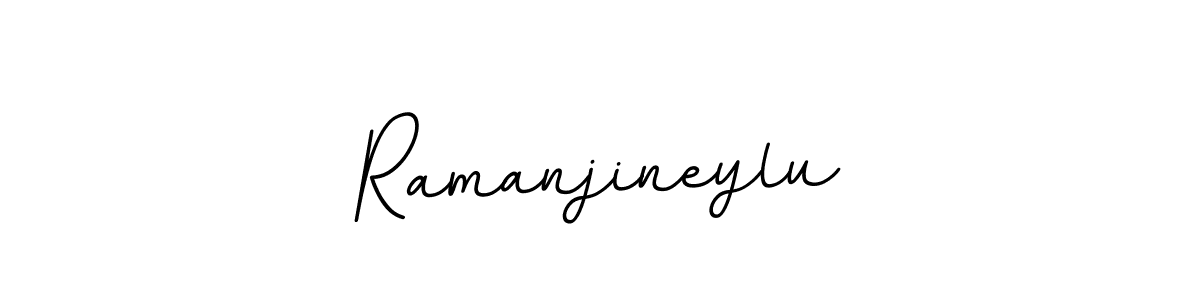 Use a signature maker to create a handwritten signature online. With this signature software, you can design (BallpointsItalic-DORy9) your own signature for name Ramanjineylu. Ramanjineylu signature style 11 images and pictures png
