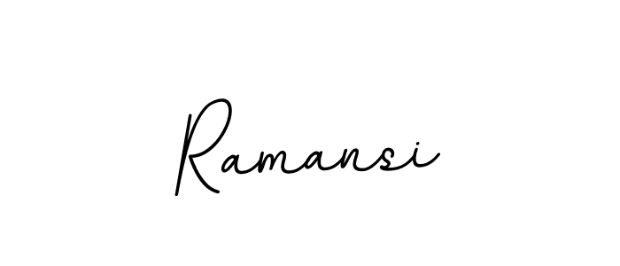 Create a beautiful signature design for name Ramansi. With this signature (BallpointsItalic-DORy9) fonts, you can make a handwritten signature for free. Ramansi signature style 11 images and pictures png