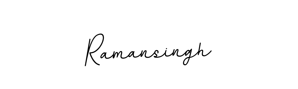 How to make Ramansingh name signature. Use BallpointsItalic-DORy9 style for creating short signs online. This is the latest handwritten sign. Ramansingh signature style 11 images and pictures png